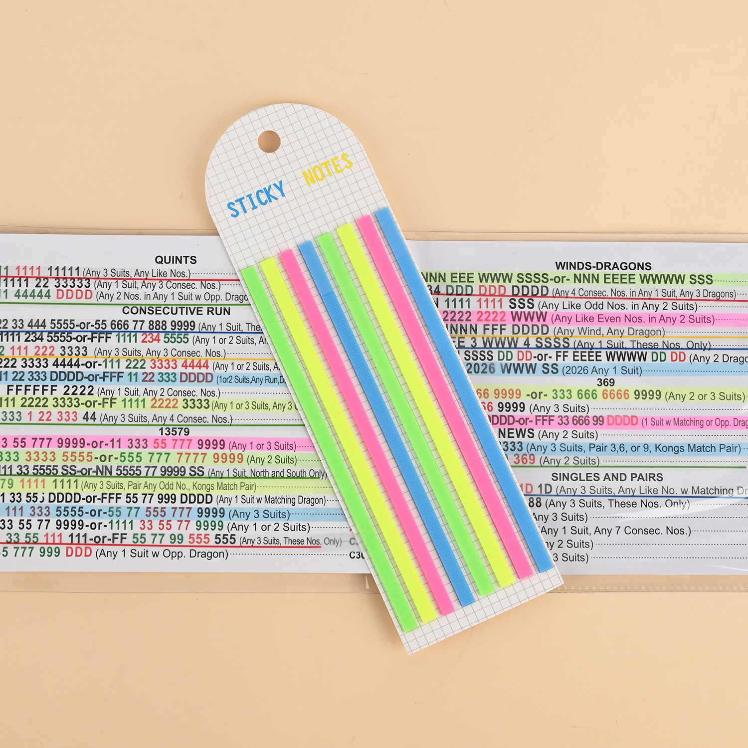 American Mahjong Highlighter Strips product view 3